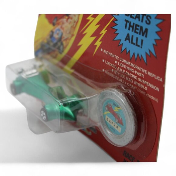 Johnny Lightning Limited Edition Commemorative Green Die-Cast Racing Car With L. - Picture 8 of 9